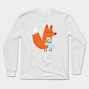 Fox & Duck - Hug by The CatBears Long Sleeve T-Shirt